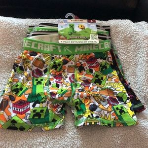 Minecraft boys boxer briefs 4-pack